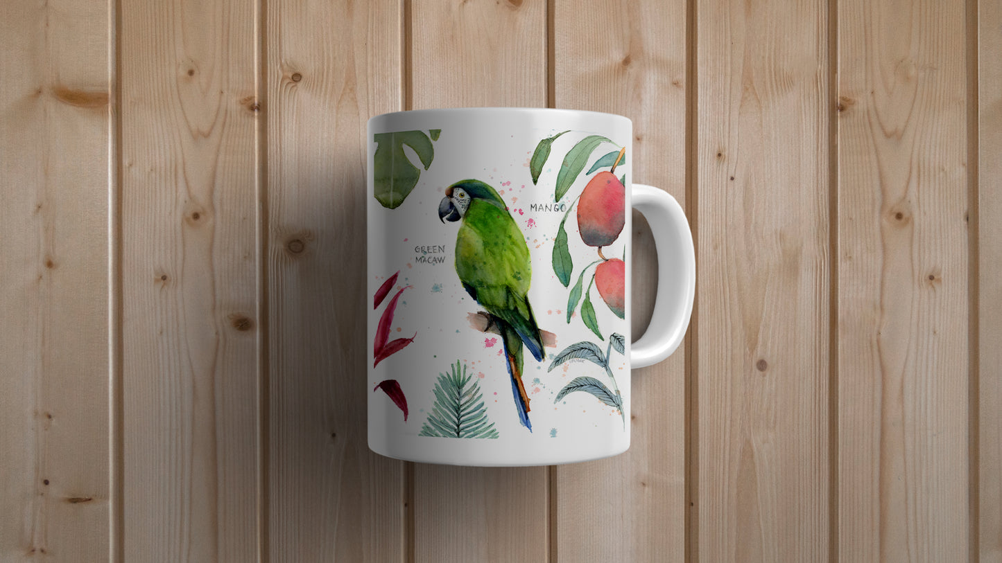 Green Macaw Mug