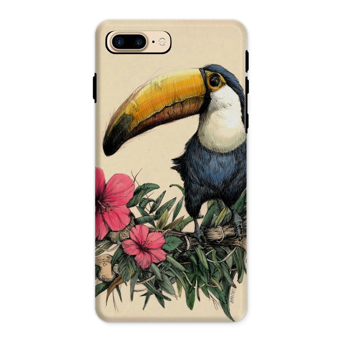 Toucan print Tough Phone Case