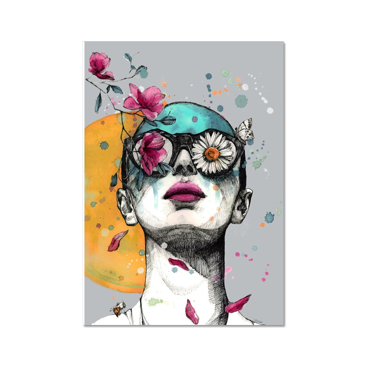 Flower Girl Art Print