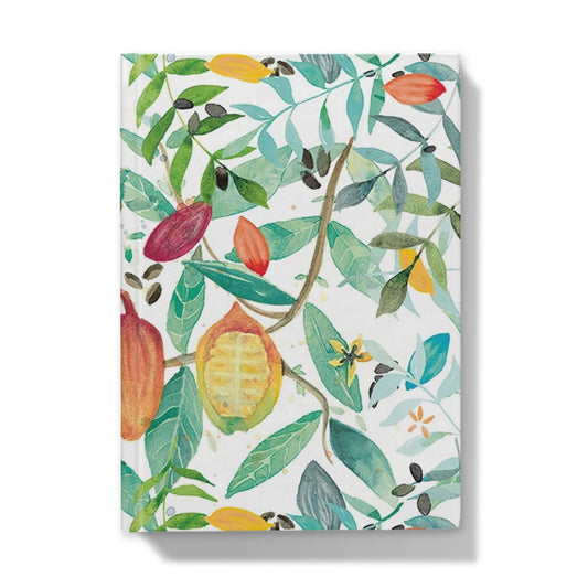 Cocoa beans Hardback Journal