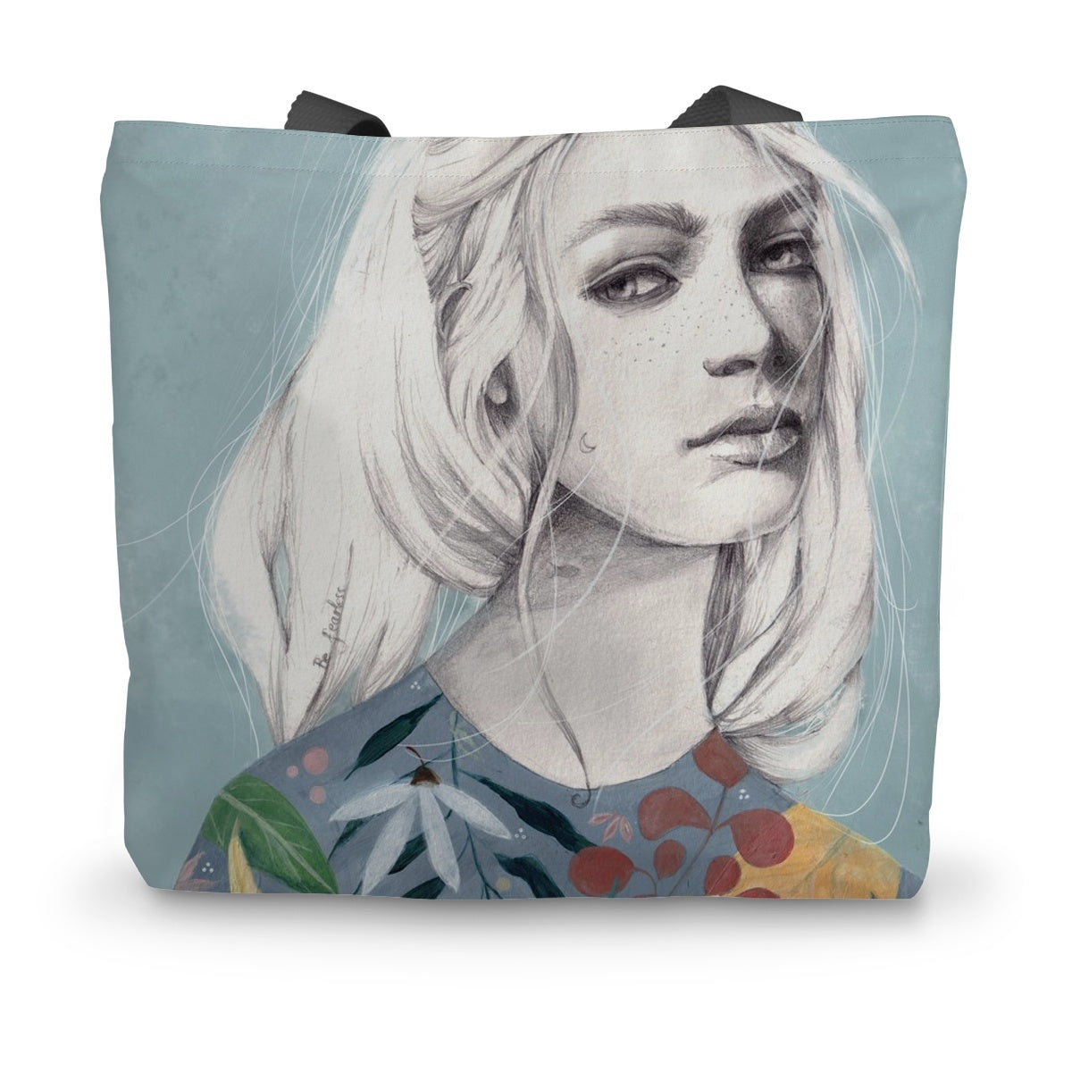 Mystery Girl Canvas Tote Bag