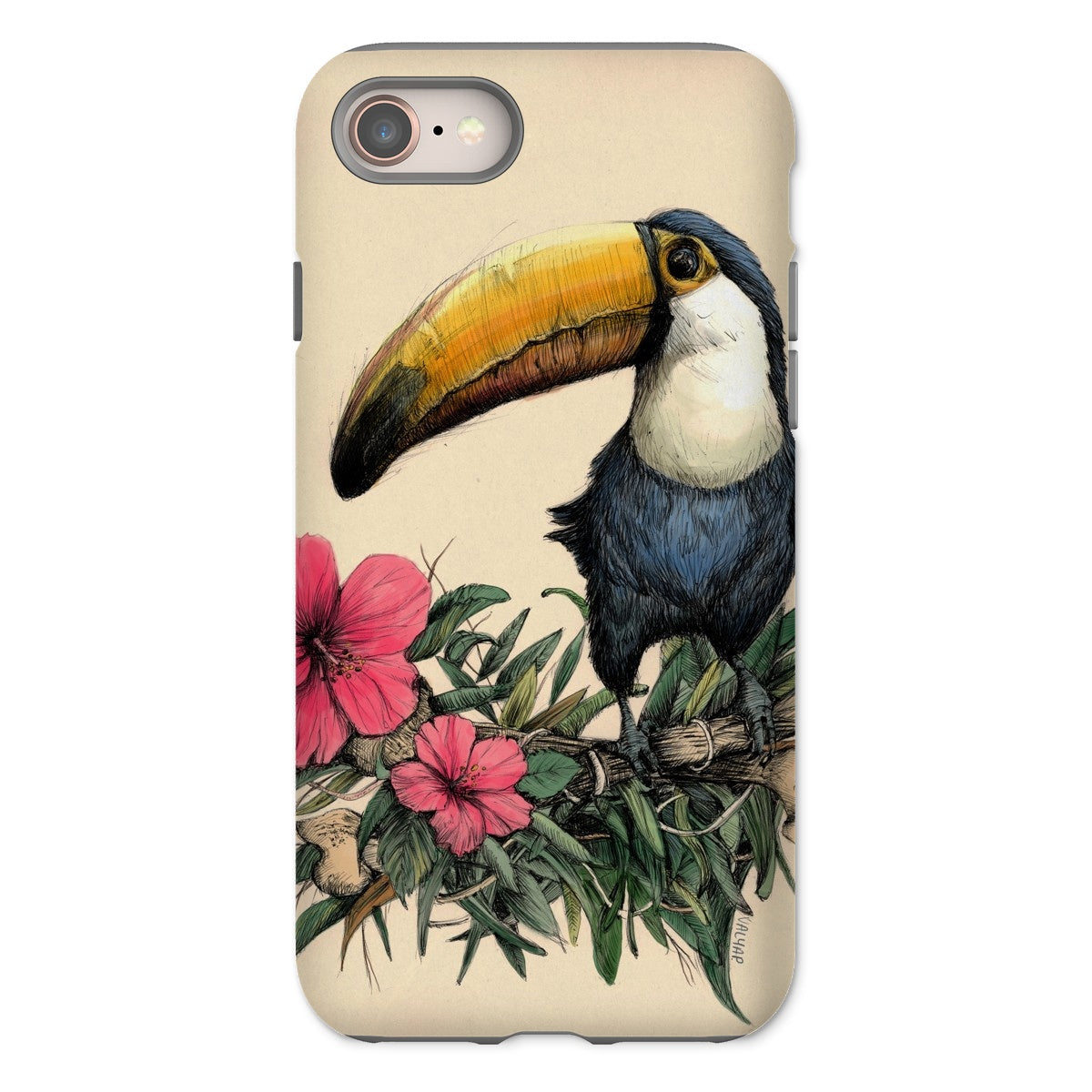 Toucan print Tough Phone Case