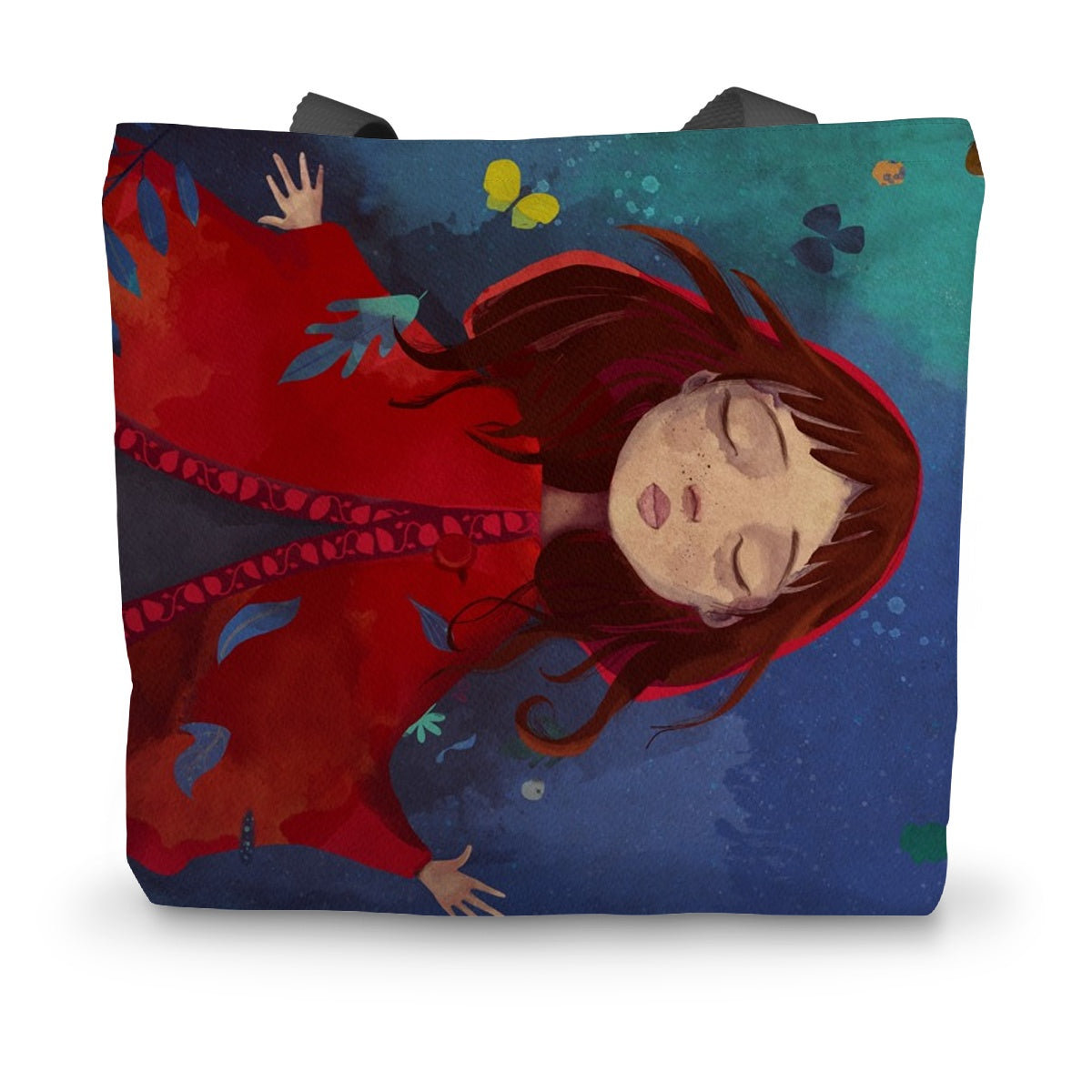 Red Riding Canvas Tote Bag