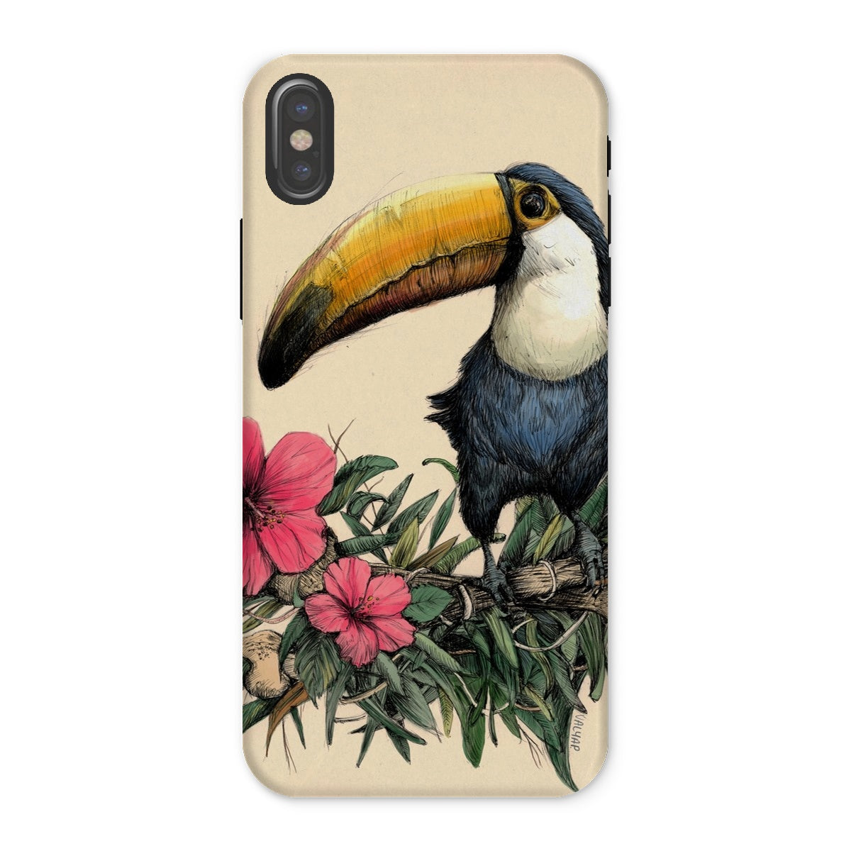 Toucan print Tough Phone Case