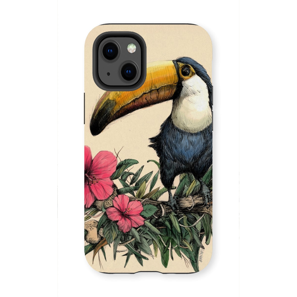 Toucan print Tough Phone Case