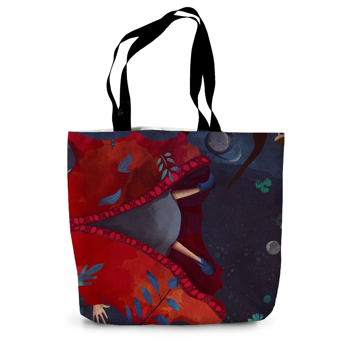 Red Riding Canvas Tote Bag