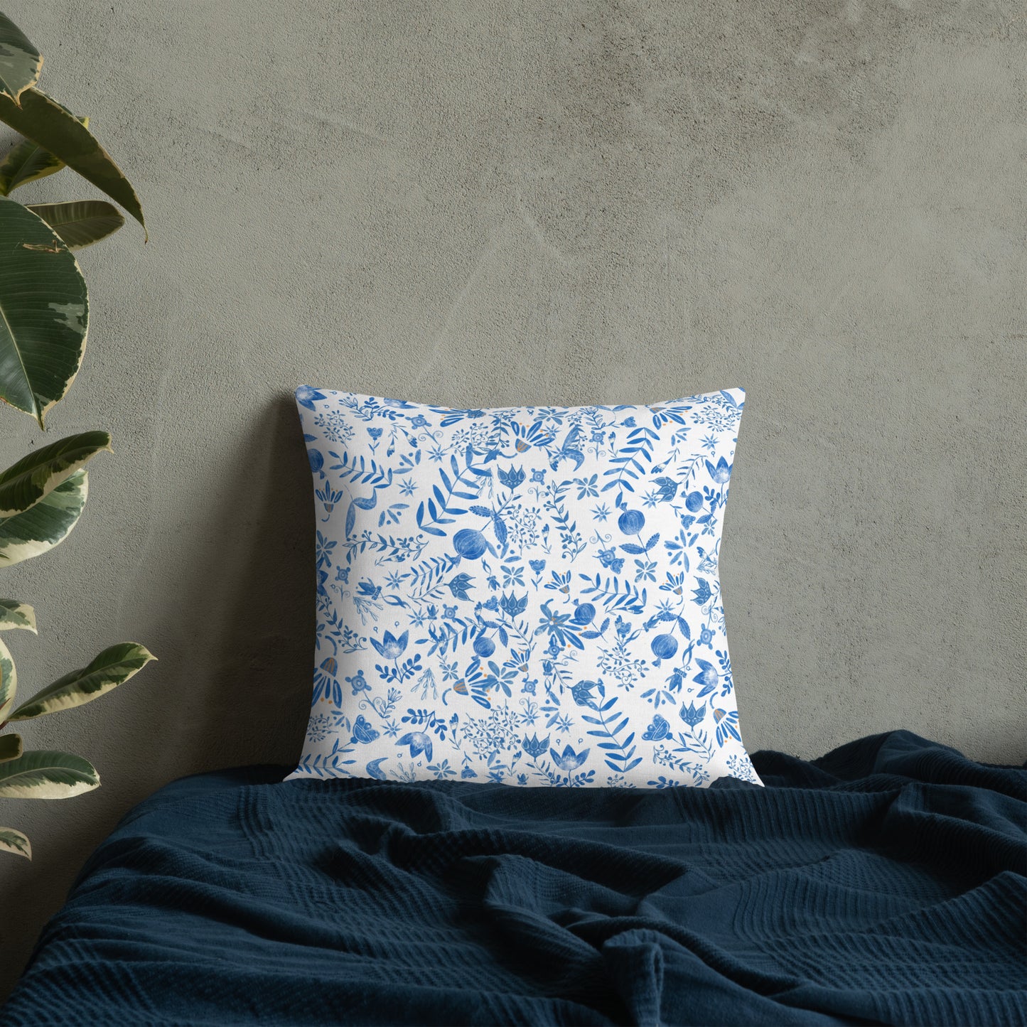 Folk Print Pillow