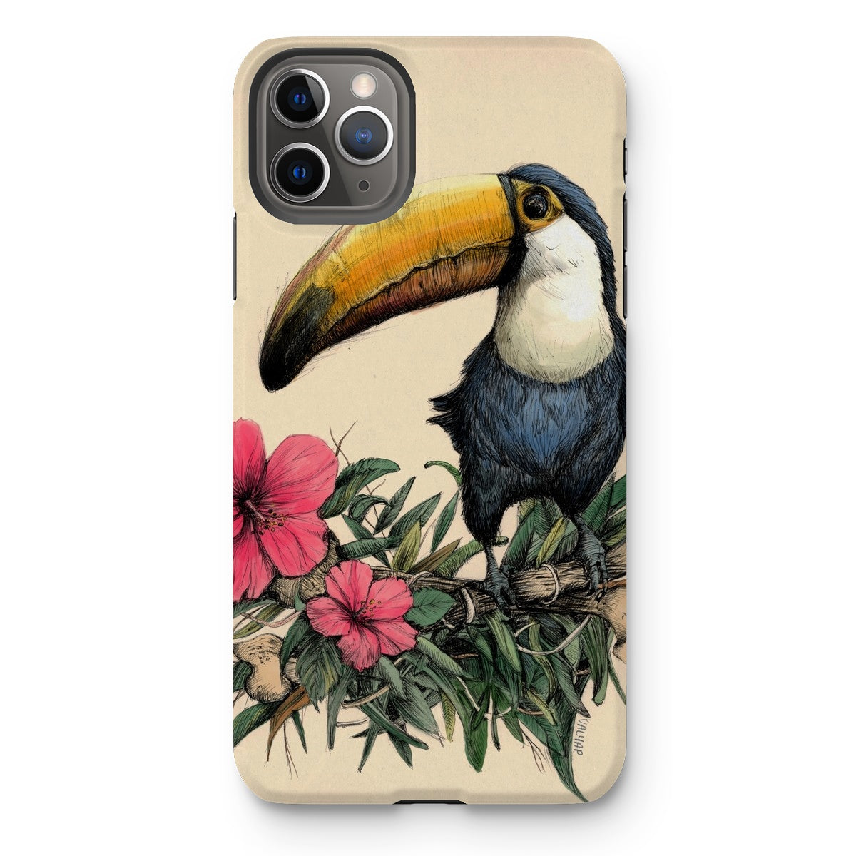 Toucan print Tough Phone Case